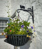 Sheep and Collie Hanging Basket Bracket Hand forged hanging basket bracket with laser cut sheep and collie design - a great gift for a farming family who loves their garden!