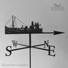 Vic 32 Steam Puffer Weathervane Vic 32 boat weathervane with traditional arrow