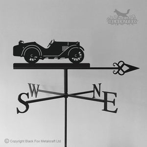 Austin 7 Ulster weathervane pictured with celtic arrow