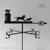 Cat Chasing Dogs Weathervane Cat and dogs weathervane with celtic arrow