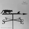 Cat and Mouse Weathervane Cat and Mouse Weathervane with traditional arrow