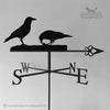 Crows weathervane with Celtic arrow.