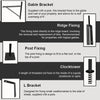 Graphic explaining weathervane fixings.