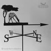 Giraffe weathervane with traditional arrow selected.