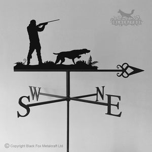 Gun Dogs weathervane with Pointer and celtic arrow selected.