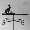 Hare sitting weathervane with traditional arrow selected.