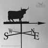 Highland Cow weathervane with traditional arrow selected.