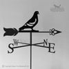 Homing Pigeon Weathervane Homing Pigeon weathervane with celtic arrow selected.