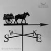 Horse and cart weathervane with traditional arrow selected.