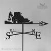 JCB Digger Weathervane A robust powder coat beautifully outlines the silhouette of an excavator on this weathervane, featuring directional letters S, W, N, and E. The JCB Digger Weathervane by Black Fox Metalcraft Ltd merges practicality and style while offering superior rust protection.