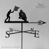 Motorbike Racing Weathervane Motorbike racing weathervane with celtic arrow chosen.