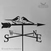 Long Tailed Tits weathervane with traditional arrow selected
