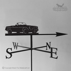 MGB Roadster weathervane with traditional arrow option.