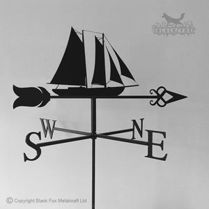 Fishing Schooner weathervane with celtic arrow chosen.