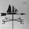 Nova Scotia Fishing Schooner Weathervane Fishing Schooner weathervane with traditional arrow chosen.
