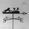 Spaniel Flushing Pheasants Weathervane Spaniel flushing pheasants weathervane with celtic arrow.