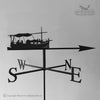 Spanish Fishing Boat Weathervane Spanish fishing boat weathervane with traditional arrow selected.