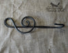 Treble Clef Hook Hand forged treble clef hook.