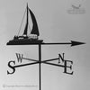 Trimaran weathervane with traditional arrow option.