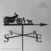 Yamaha SR500 and Dogs Weathervane Yamaha SR 500 weathervane with traditional arrow option.