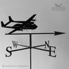 The Argosy Aeroplane Weathervane by Black Fox Metalcraft Ltd, featuring directional letters S, W, N, and E, makes an ideal gift for pilots and aviation enthusiasts. 