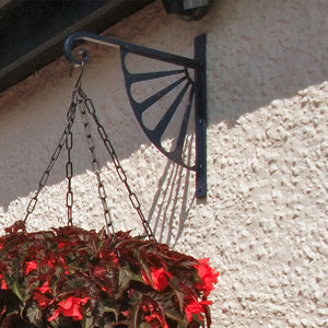 Art Deco Sun hanging basket bracket