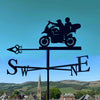 BMW GS weathervane - design features a rider and pillion. Great gift for a biking couple!