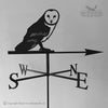 Barn Owl weathervane with traditional arrow