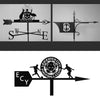 The Bespoke Crest Weathervane by Black Fox Metalcraft Ltd comes in black metal and custom designs, including the Australian coat of arms, personalised flag with "HB," or Leicester City logo—ideal as a unique family or occasion crest.