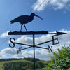 Curlew weathervane photographed in the Scottish Borders countryside.
