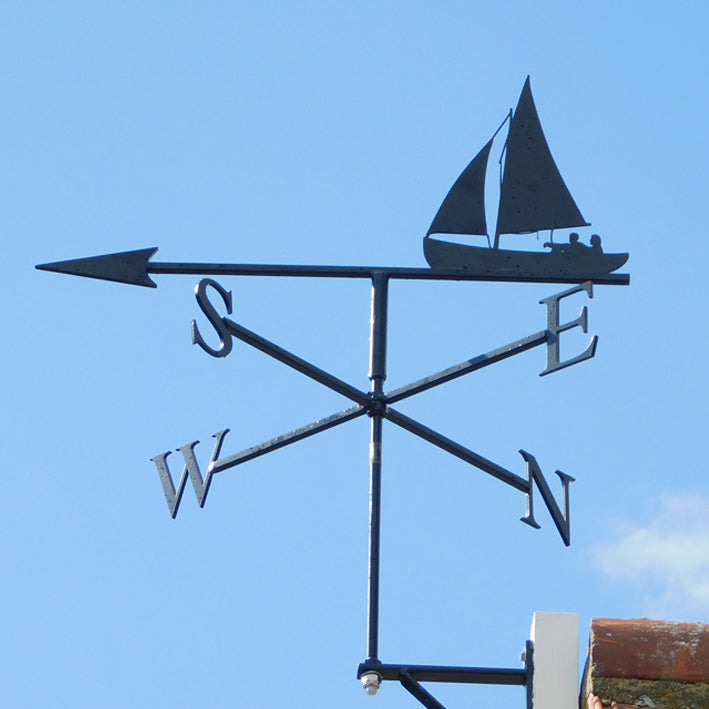 Weather Vanes Stainless Steel Sailboat Weathervane - 35x50cm Metal ...