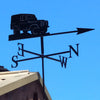 Land Rover series 3 weathervane by Black Fox Metalcraft, photographed in Australia on a customers garage.