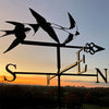 Swallows weathervane sunset