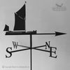 Thames Barge weathervane with traditional arrow