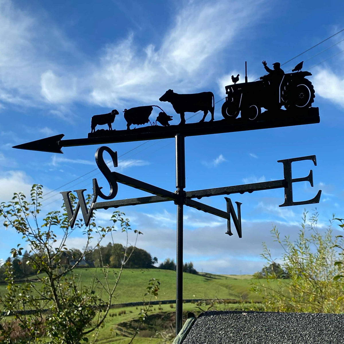 Tractor and Farm Animals Weathervane | Made in UK – Black Fox ...