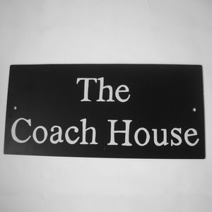 Hand painted house sign