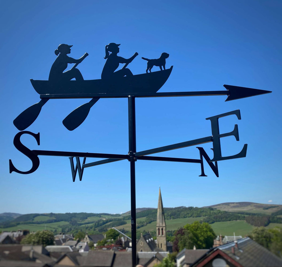 Rowing Weathervane | Made in Scotland – Black Fox Metalcraft Ltd