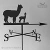 Alpaca Weathervane with tradtional arrow