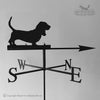 Basset Hound Weathervane shown with Traditional arrow option.