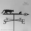 Cat and Mouse Weathervane with Celtic Arrow