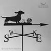 Dachshund Weathervane with traditiona; arrow selected.