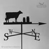 Cow weathervane with traditional arrow selected.