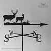 Deer weathervane with traditional arrow