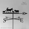 Farm animals weathervane with celtic arrow