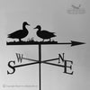 Ducks weathervane with traditional arrow.