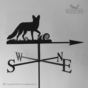 Fox weathervane with traditional arrow selected