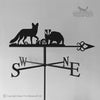 Fox and Badger weathervane with celtic arrow.