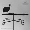 Guinea Fowl Weathervane with traditional arrow option.