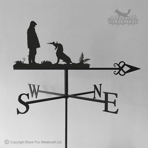 Gun Dog weathervane with Spaniel and celtic arrow selected.
