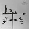 Gun Dog weathervane with Spaniel and traditional arrow selected.